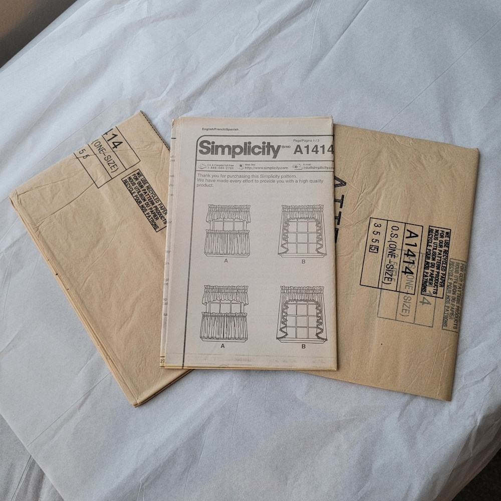 Simplicity A1414 Curtain Pattern - Picture 4 of 4